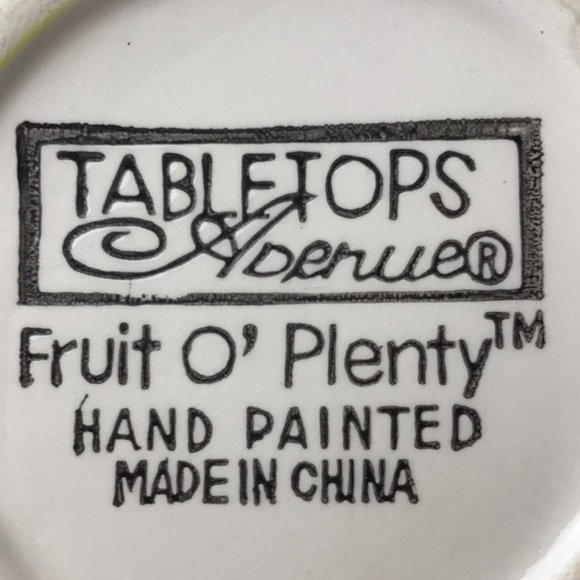 NWOT - VINTAGE - TABLETOPS AVENUE FRUIT O' PLENTY - Ceramic Small Canister - Picture 6 of 12